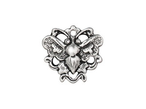 TierraCast Antique Silver-Plated Pewter Butterfly Link TierraCast Antique Silver-Plated Pewter Butterfly Link