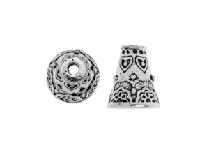 TierraCast Antique Silver-Plated Pewter Flowering Cone