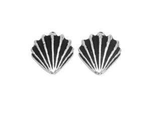 TierraCast Antique Silver-Plated Pewter Large Shell Bead TierraCast Antique Silver-Plated Pewter Large Shell Bead