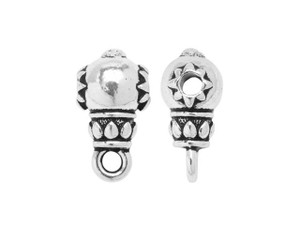 TierraCast Antique Silver-Plated Pewter Lotus Guru Bead TierraCast Antique Silver-Plated Pewter Lotus Guru Bead