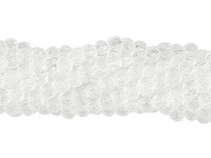 Czech Glass 3mm Crystal Melon Bead Strand by Starman Czech Glass 3mm Crystal Melon Bead Strand by Starman