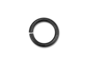 6mm Matte Black-Plated Open Jump Ring - 21 Gauge 6mm Matte Black-Plated Open Jump Ring - 21 Gauge