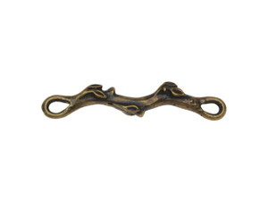 TierraCast Oxidized Brass-Plate Botanical Branch Link