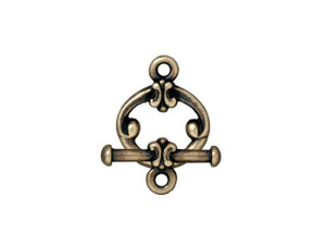 TierraCast Oxidized Brass-Plate Classic Clasp Set
