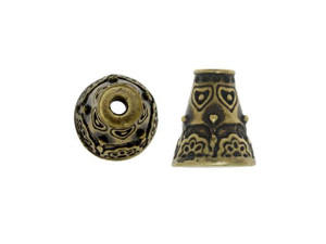 TierraCast Oxidized Brass-Plate Flowering Cone TierraCast Oxidized Brass-Plate Flowering Cone