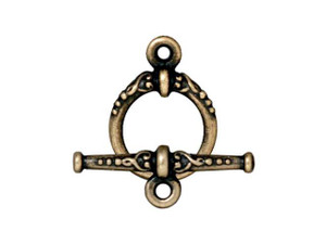 TierraCast Oxidized Brass-Plate Heirloom Clasp Set