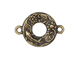 TierraCast Oxidized Brass-Plate Koi Link TierraCast Oxidized Brass-Plate Koi Link