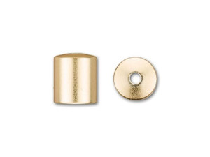 6mm Satin Hamilton Gold-Plated Cord End Cap 6mm Satin Hamilton Gold-Plated Cord End Cap