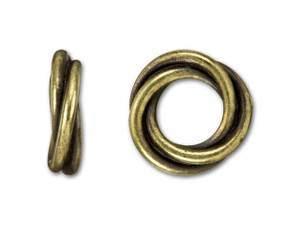 TierraCast Oxidized Brass-Plate Large Love Knot Spacer TierraCast Oxidized Brass-Plate Large Love Knot Spacer