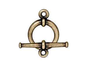 TierraCast Oxidized Brass-Plate Large Tapered Clasp Set TierraCast Oxidized Brass-Plate Large Tapered Clasp Set
