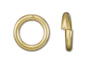 6mm Satin Hamilton Gold-Plated Open Jump Ring - 18 Gauge 6mm Satin Hamilton Gold-Plated Open Jump Ring - 18 Gauge