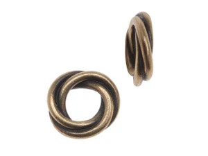 TierraCast Oxidized Brass-Plate Medium Love Knot Spacer