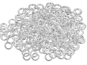 Artbeads 6mm Silver-Plated Open Jump Ring - 18 Gauge Pro Pack (250 Pcs)