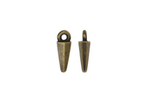 TierraCast Oxidized Brass-Plate Small Dagger Charm TierraCast Oxidized Brass-Plate Small Dagger Charm