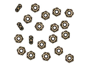 TierraCast Oxidized Brass-Plate Small Turkish Heishi Spacer TierraCast Oxidized Brass-Plate Small Turkish Heishi Spacer
