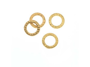 TierraCast Gold Small Hammered Ring