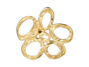 TierraCast Gold-Plated Pewter Intermix 5-Rings Link