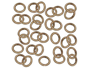 TierraCast White-Bronze-Plated Brass Large Oval Open Jump Ring