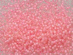 TOHO 11/0 Hot Pink-Lined Transparent Crystal Rainbow Round Bead 2.5-Inch Tube TOHO 11/0 Hot Pink-Lined Transparent Crystal Rainbow Round Bead 2.5-Inch Tube