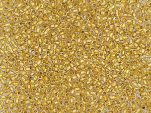 TOHO 15/0 Round Seed Bead 24K Gold-Lined Crystal, 2.5-Inch Tube TOHO 15/0 Round Seed Bead 24K Gold-Lined Crystal, 2.5-Inch Tube