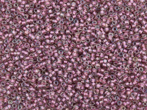 TOHO 15/0 Round Seed Bead Inside-Color Crystal Rose 24K Gold-Lined, 2.5-Inch Tube TOHO 15/0 Round Seed Bead Inside-Color Crystal Rose 24K Gold-Lined, 2.5-Inch Tube