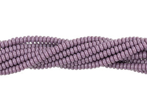Czech Glass 3mm Opaque Purple Rondelle Bead Strand by Starman Czech Glass 3mm Opaque Purple Rondelle Bead Strand by Starman
