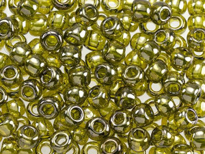 TOHO 3/0 Gold-Lustered Green Tea Round Bead 2.5-Inch Tube TOHO 3/0 Gold-Lustered Green Tea Round Bead 2.5-Inch Tube