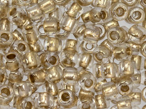 TOHO 3/0 Round Seed Bead 24K Gold-Lined Crystal, 2.5-Inch Tube TOHO 3/0 Round Seed Bead 24K Gold-Lined Crystal, 2.5-Inch Tube