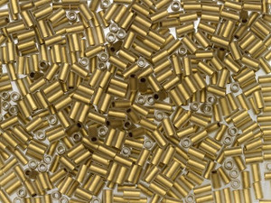 TOHO 3mm Bugle Bead 24K Gold-Lined Frosted Crystal, 2.5-Inch Tube TOHO 3mm Bugle Bead 24K Gold-Lined Frosted Crystal, 2.5-Inch Tube