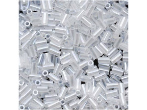 TOHO 3mm Bugle Beads Ceylon Snowflake 2.5-Inch Tube