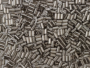 TOHO 3mm Bugle Beads Nickel 2.5-Inch Tube TOHO 3mm Bugle Beads Nickel 2.5-Inch Tube