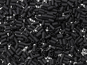 TOHO 3mm Bugle Beads Opaque-Frosted Jet 2.5-Inch Tube TOHO 3mm Bugle Beads Opaque-Frosted Jet 2.5-Inch Tube