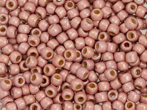 TOHO 6/0 PermaFinish - Matte Galvanized Peach Coral Round Bead 2.5-Inch Tube TOHO 6/0 PermaFinish - Matte Galvanized Peach Coral Round Bead 2.5-Inch Tube