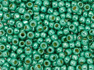 TOHO 6/0 PermaFinish Galvanized Green Teal Round Bead 2.5-Inch Tube TOHO 6/0 PermaFinish Galvanized Green Teal Round Bead 2.5-Inch Tube