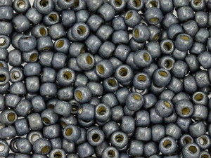 TOHO 6/0 PermaFinish Galvanized Matte Blue Slate Round Bead 2.5-Inch Tube TOHO 6/0 PermaFinish Galvanized Matte Blue Slate Round Bead 2.5-Inch Tube