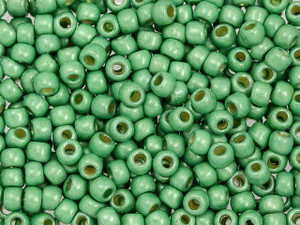 TOHO 6/0 PermaFinish Galvanized Matte Mint Green Round Bead 2.5-Inch Tube TOHO 6/0 PermaFinish Galvanized Matte Mint Green Round Bead 2.5-Inch Tube