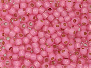 TOHO 6/0 PermaFinish Translucent Silver-Lined Mauve Round Bead 2.5-Inch Tube TOHO 6/0 PermaFinish Translucent Silver-Lined Mauve Round Bead 2.5-Inch Tube