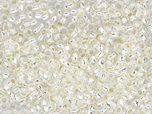 TOHO 8/0 Glow in the Dark Silver-Lined Crystal/Glow Green Round Bead 2.5-Inch Tube TOHO 8/0 Glow in the Dark Silver-Lined Crystal/Glow Green Round Bead 2.5-Inch Tube