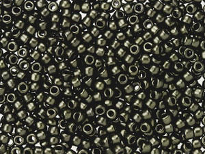 TOHO 8/0 Hybrid ColorTrends Metallic Suede Dark Green Round Bead 2.5-Inch Tube TOHO 8/0 Hybrid ColorTrends Metallic Suede Dark Green Round Bead 2.5-Inch Tube