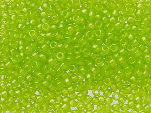TOHO 8/0 Hybrid ColorTrends Sueded Gold Lime Green Round Bead 2.5-Inch Tube TOHO 8/0 Hybrid ColorTrends Sueded Gold Lime Green Round Bead 2.5-Inch Tube