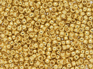 TOHO 8/0 Round Seed Bead Metallic 24K Gold-Plated, 2.5-Inch Tube TOHO 8/0 Round Seed Bead Metallic 24K Gold-Plated, 2.5-Inch Tube