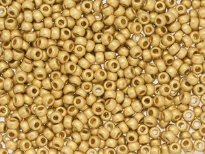 TOHO 8/0 Round Seed Bead Metallic Frosted 24K Gold-Plated, 2.5-Inch Tube TOHO 8/0 Round Seed Bead Metallic Frosted 24K Gold-Plated, 2.5-Inch Tube