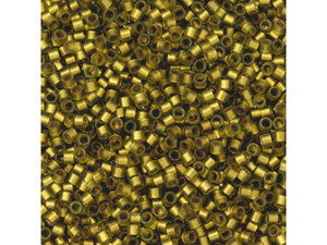 TOHO Aiko 11/0 Frosted Gold-Lined Clover Rainbow Precision Cylinder Seed Beads, 4g Pack TOHO Aiko 11/0 Frosted Gold-Lined Clover Rainbow Precision Cylinder Seed Beads, 4g Pack
