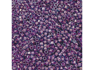 TOHO Aiko 11/0 Fuchsia-Lined Sapphire Precision Cylinder Seed Beads, 4g Pack TOHO Aiko 11/0 Fuchsia-Lined Sapphire Precision Cylinder Seed Beads, 4g Pack