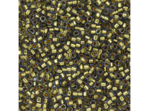 TOHO Aiko 11/0 Gold-Lined Lt Sapphire Precision Cylinder Seed Beads, 4g Pack TOHO Aiko 11/0 Gold-Lined Lt Sapphire Precision Cylinder Seed Beads, 4g Pack