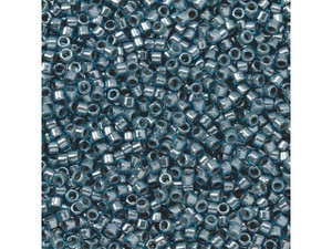 TOHO Aiko 11/0 Gray-Lined Lt Aqua Precision Cylinder Seed Beads, 4g Pack TOHO Aiko 11/0 Gray-Lined Lt Aqua Precision Cylinder Seed Beads, 4g Pack