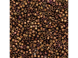 TOHO Aiko 11/0 High-Metallic Cinnamon Bronze Precision Cylinder Seed Beads, 4g Pack TOHO Aiko 11/0 High-Metallic Cinnamon Bronze Precision Cylinder Seed Beads, 4g Pack