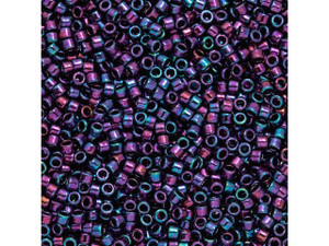 TOHO Aiko 11/0 High-Metallic Violet Iris Precision Cylinder Seed Beads, 4g Pack TOHO Aiko 11/0 High-Metallic Violet Iris Precision Cylinder Seed Beads, 4g Pack