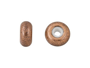 8 x 4mm Antique Copper Round String-On Clasp with Silicone Grommet 8 x 4mm Antique Copper Round String-On Clasp with Silicone Grommet