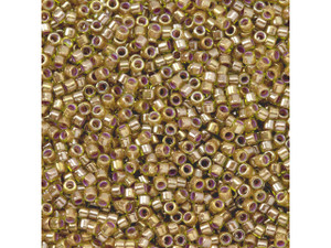 TOHO Aiko 11/0 Brick-Lined Lt Peridot Precision Cylinder Seed